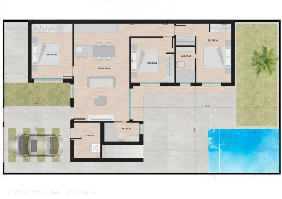 Villa en venta a estrenar en Torre-Pacheco (Murcia)