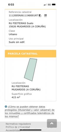 Solar en venta en Mugardos (La Coruña)