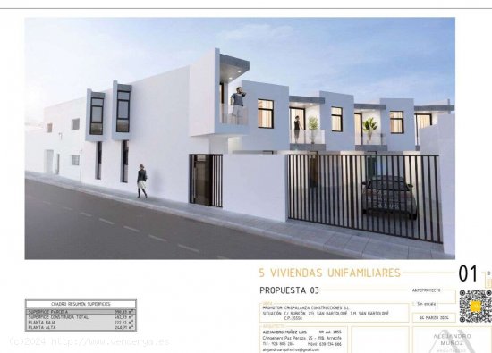  VENTA DE DUPLEX NUMERO 1 ; nueva construcción 3 habitaciones ,2  baños en San Bartolom 