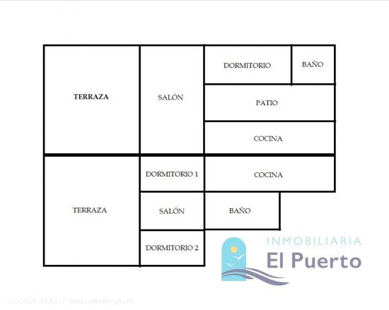 VIVIENDA DE PLANTA BAJA DIVIDIDA EN 2 APARTAMENTOS - REF 311 - MURCIA