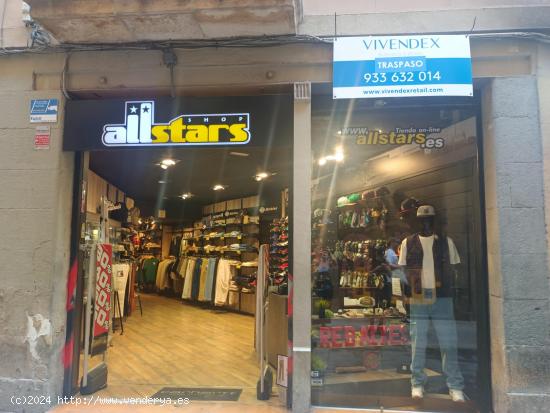 Local comercial en traspaso en calle Tallers, 6 ,Ciutat Vella/Barcelona - BARCELONA