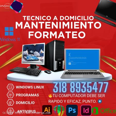  COMPUTADORES | MANTENIMIENTO Y ACTUALIZACIÓN PROFESIONAL | FORMATEO | TÉCNICO