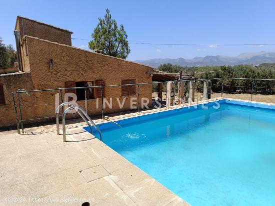  FINCA RUSTICA CON CASA DE CAMPO Y PISCINA  EN SENCELLES - BALEARES 