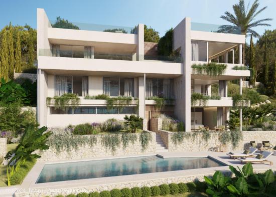  SE VENDE ESPECTACULAR CHALET DE OBRA NUEVA EN SANTA PONSA CON VISTAS AL MAR - BALEARES 