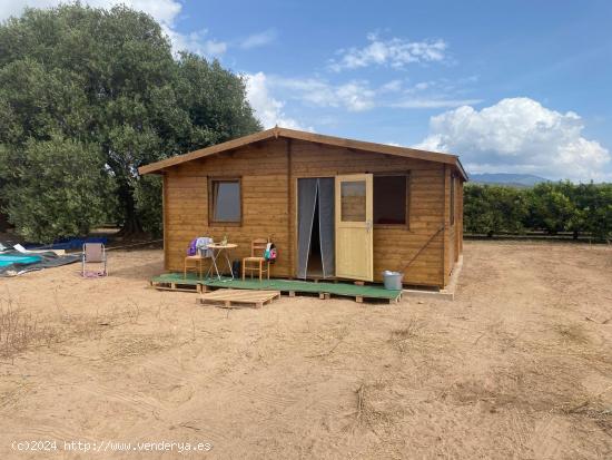 ¡FINCA RÚSTICA DE 6810 METROS CON CASITA DE APEROS Y CASA DE MADERA SÚPER ACOGEDORA!!! - TARRAGON