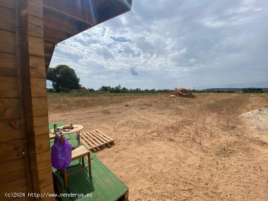 ¡FINCA RÚSTICA DE 6810 METROS CON CASITA DE APEROS Y CASA DE MADERA SÚPER ACOGEDORA!!! - TARRAGON