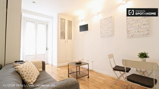 Elegante apartamento de 1 dormitorio con balcón en alquiler en Almagro - MADRID