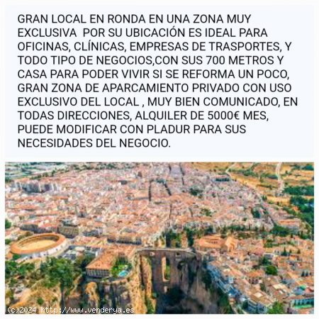  Local en alquiler en Ronda (Málaga) 