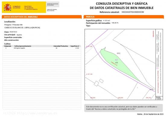 Finca de limoneros en producción con casa de aperos - MURCIA