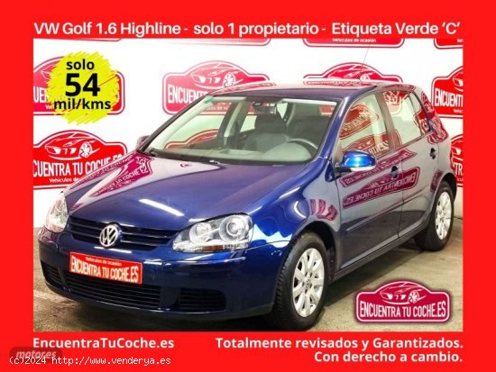  Volkswagen Golf 1.6 Highline 5p de 2007 con 54.203 Km por 8.990 EUR. en Tarragona 