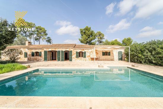 Mágica finca con piscina en Porreres - BALEARES