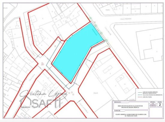 Land ready to built. Solar urbano  con 1668 m2 con ubicación inmejorable. SIN COMISIÓN AL COMPRADO