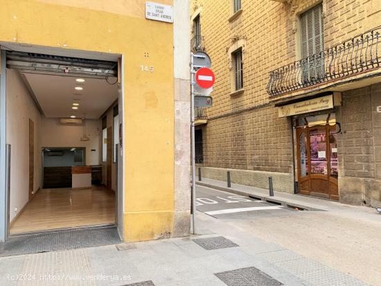  ALQUILER DE LOCAL EN ESQUINA DE 1 PUERTA Y 2 VENTANALES EN CALLE GRAN SANT ANDREU 145 - BARCELONA 