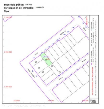 SE VENDE En ocasión 280m² de terreno urbano en Maneje - Arrecife