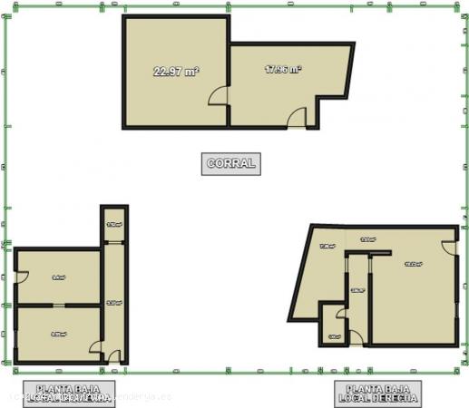 CASA DE 3 PLANTAS EN GALLUR CON CORRAL ((MUCHAS POSIBILIDADES)) - C/ RAMON Y CAJAL - ZARAGOZA