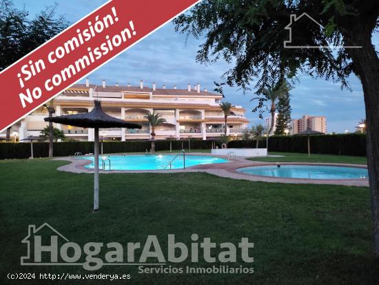 ESPACIOSO Y SEMINUEVO CON PISCINA, GARAJE Y TERRAZA JUNTO A LA PLAYA - CASTELLON