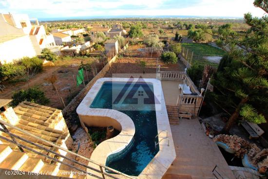 Casa de pueblo, con apartamento separado y piscina con vistas mar - BALEARES