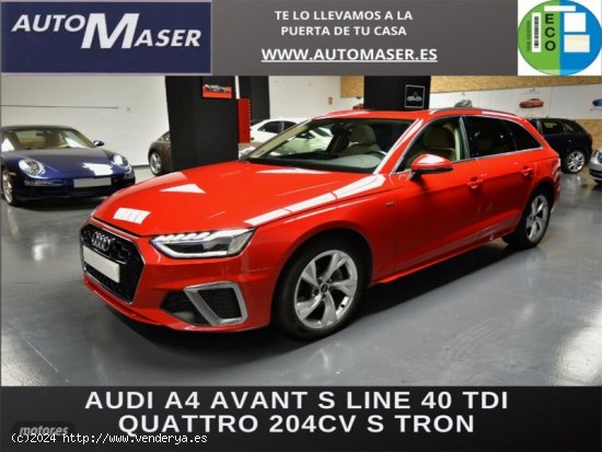  Audi A4 Avant S line 40 TDI quattro 204 CV S tronic de 2021 con 85.000 Km por 31.790 EUR. en Madrid 