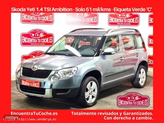  Skoda Yeti 1.4 TSI Ambition de 2012 con 51.286 Km por 12.990 EUR. en Tarragona 