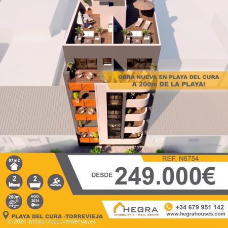 APARTAMENTOS DE OBRA NUEVA EN TORREVIEJA CERCA DE LA PLAYA - ALICANTE