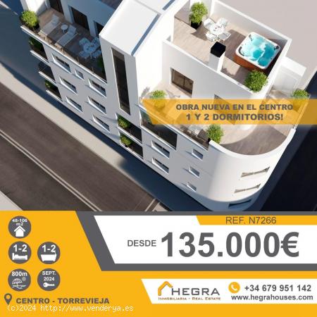 APARTAMENTOS DE OBRA NUEVA EN TORREVIEJA - ALICANTE