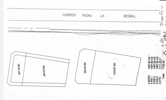 TERRENO URBANO para la construcción de un EDIFICIO 97 viviendas - TARRAGONA