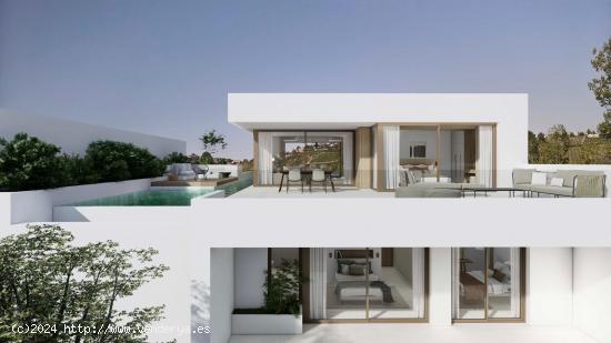 Villas de nueva construcción de diseño moderno con vistas panorámicas al mar - ALICANTE