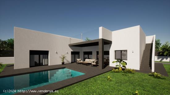  VILLA MODERNA DE NUEVA CONSTRUCCIÓN CON 3 DORM. Y PISCINA PRIVADA EN PINOSO - ALICANTE 