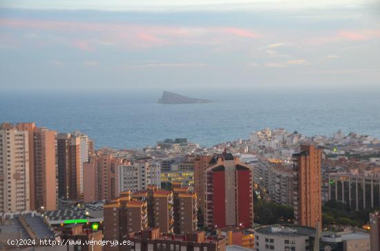 SE VENDE ATICO DE DOS DORMITORIOS EN BENIDORM CON VISTAS INCREIBLES AL MAR - ALICANTE