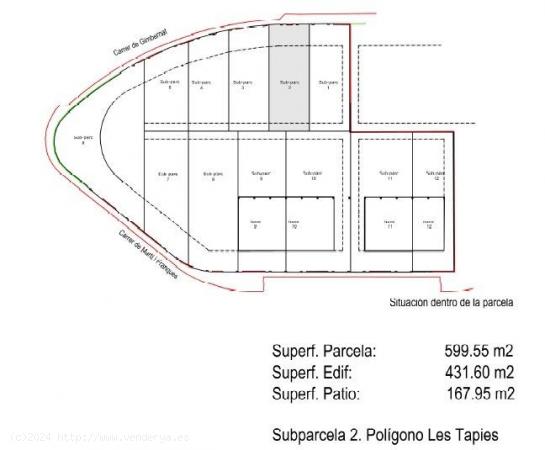 FANTÁSTICA PARCELA DE 599 M2 EN LES TAPIES HOSPITALET DE L´INFANT - TARRAGONA