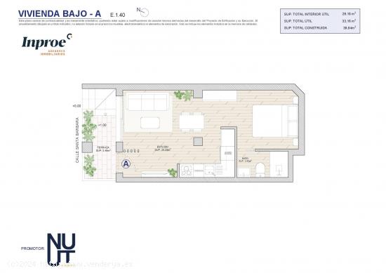 Apartamentos Exclusivos en Planta Baja “A” en el Corazón de Murcia - MURCIA