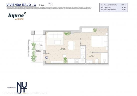 Apartamentos Exclusivos en Planta Baja “C” en el Corazón de Murcia - MURCIA