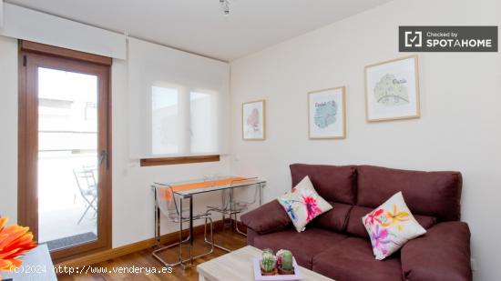 Se alquila apartamento de 1 dormitorio con terraza en Ciudad Lineal - MADRID