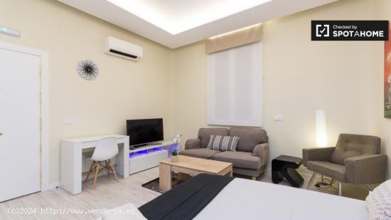 apartamento estudio bien decorado con AC en alquiler en Almagro y Trafalgar área - MADRID