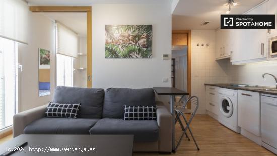 apartamento de 1 dormitorio con calefacción central y aire acondicionado para el alquiler en el cen