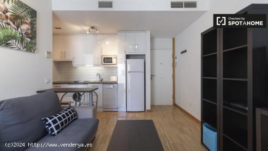 apartamento de 1 dormitorio con calefacción central y aire acondicionado para el alquiler en el cen