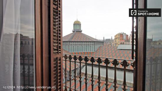 Buena habitación con estanterías en un apartamento de 6 dormitorios, El Born - BARCELONA