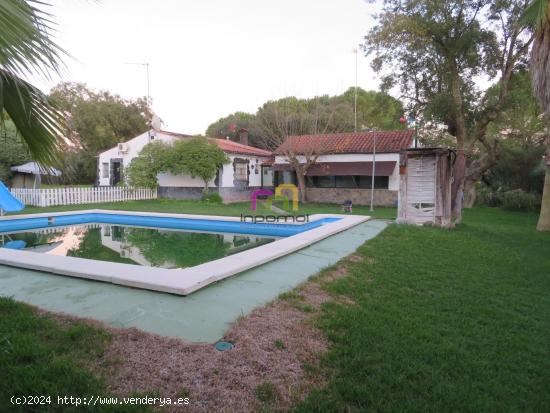 ENCANTADORA CASA RÚSTICA CON PISCINA Y AMPLIO TERRENO EN MANANTÍO, BADAJOZ 🌳🏡 - BADAJOZ