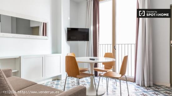 Elegante apartamento de 1 dormitorio con balcón en alquiler en La Dreta de l'Eixample - BARCELONA