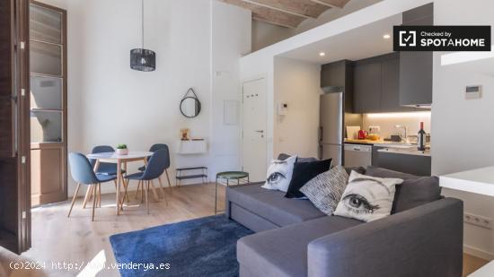 Impresionante apartamento de 1 dormitorio con piscina en la terraza en alquiler en El Raval - BARCEL