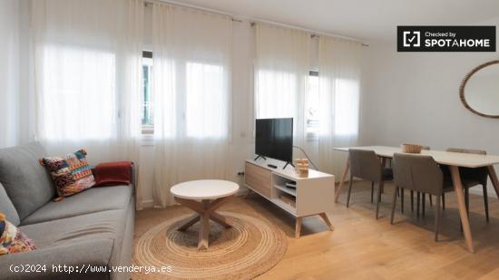 Apartamento a estrenar de 1 dormitorio con aire acondicionado en alquiler en el centro de Gràcia - 