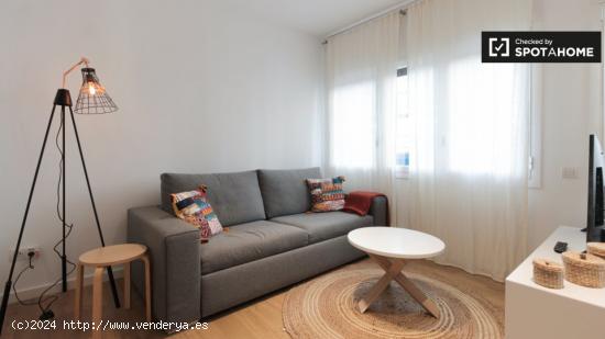 Apartamento a estrenar de 1 dormitorio con aire acondicionado en alquiler en el centro de Gràcia - 