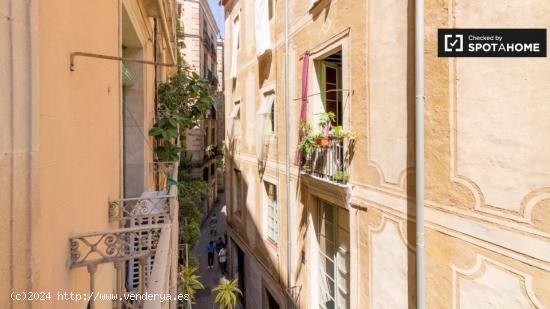 Amplia habitación en alquiler en el apartamento de 4 dormitorios en Barri Gòtic - BARCELONA