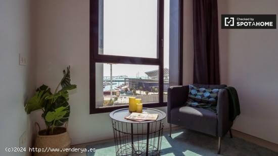 Moderno apartamento estudio con acceso a la piscina en alquiler en Poblenou - BARCELONA