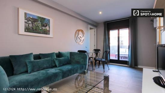 Bonito apartamento de 1 dormitorio con terraza en alquiler cerca del metro en Sant Andreu - BARCELON