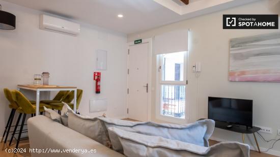 Elegante apartamento de 1 dormitorio con aire acondicionado en alquiler cerca de la Puerta de Toledo