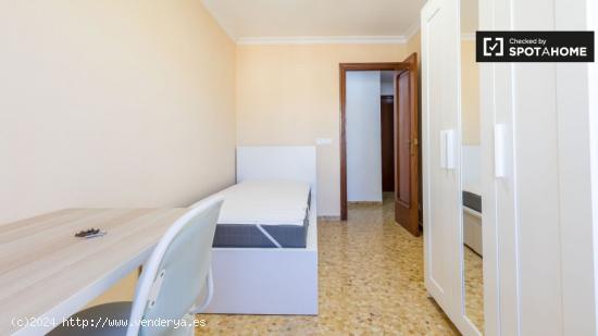 Habitación luminosa en alquiler en apartamento de 3 dormitorios, Benimaclet - VALENCIA