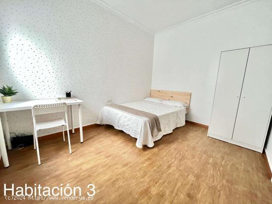  Luminosa habitación con cama de matrimonio equipada para estudiantes - SEVILLA 