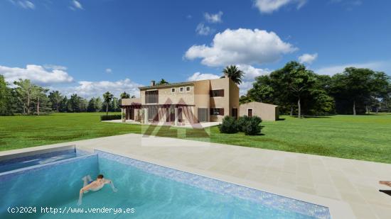 Gran terreno con licencia y estructura de la casa ya construido - BALEARES