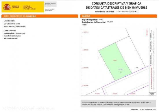 Oportunidad Única en el Corazón de Reus: Terreno Urbano en Venta - TARRAGONA